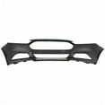 thumbnail image 4 of EPOTOOR Front Bumper Cover Replacement for 2013 2014 2015 2016 Ford Fusion with Tow Hook Hole Primerd, 4 of 5