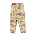 thumbnail image 4 of Haiem Thanksgiving With A Grateful Heart Women's Pajama Pants Ultra Lightweight Pjs Bottoms Sleepwear Bottom Pants With Pocket Drawstring-Large, 4 of 9