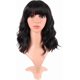 thumbnail image 1 of Yanonmyfd 14 Inch/35 cm Short Wavy Curly Women Fresh Bright Synthetic Ordinary Flat Bangs Bob Wig (Bright Red), 1 of 21