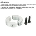 thumbnail image 4 of Unique Bargains Shaft Collar 1.77 Inch Bore Double Split Aluminum Clamping Collar Shaft Collars with Set Screw Silver Tone, 4 of 4