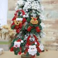thumbnail image 2 of 4 Uds Adornos de árbol de Navidad Santa Claus muñeco de nieve alce fiesta decoración colgante de árbol de Navidad, 2 of 5