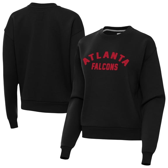Women's Antigua Black Atlanta Falcons Victory Sweatshirt