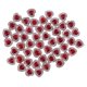 thumbnail image 5 of 50 piezas de 12 mm de resina de corazón de cristal de de imitación botones de espalda plana perforación de costura doble manualidades de bri rojo Baoblaze Diamante de imitación de resina Flatback, 5 of 8