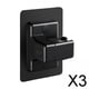 thumbnail image 1 of 3x Soporte de Ducha Adaptador de Brazo de Ducha Soporte de Cabezal de Ducha de Mano a Prueba de Herrumbre Ajustable de 360 Grados para Accesorios de B 3 piezas, 1 of 10