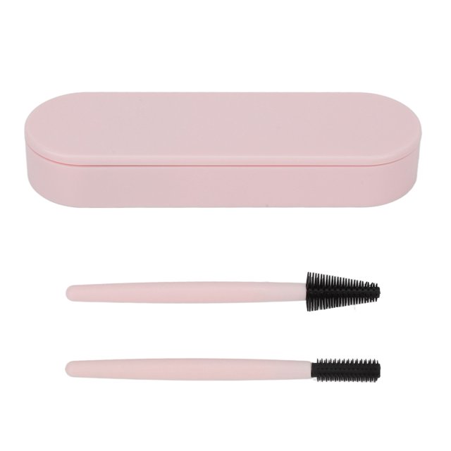 Silicone Eyelash Brush, Eyelash Brush Bendable Elastic Reusable With Storage Box For Makeup Blue,Purple,Light Pink