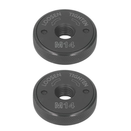 

2024 2PCS Angle Grinder Flange Nuts M14 Female Thread 47mm Diameter Quick Release Self Locking Pressure Plate
