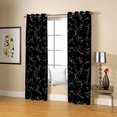 thumbnail image 2 of Black Full Blackout Window Curtains Stellar Noise Reducing Panels Grommet Top for Kids, Thermal Insulation Window Treatment for Boys Girls Bedroom Living Room-52"W x 96"L (Pack of 2), 2 of 7