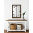 thumbnail image 5 of Kate and Laurel Silverthorne Traditional Wood and Metal Framed Wall Mirror, 24 x 35, Rustic Brown and Natural Iron, Chic Farmhouse Mirror for Wall, 5 of 8