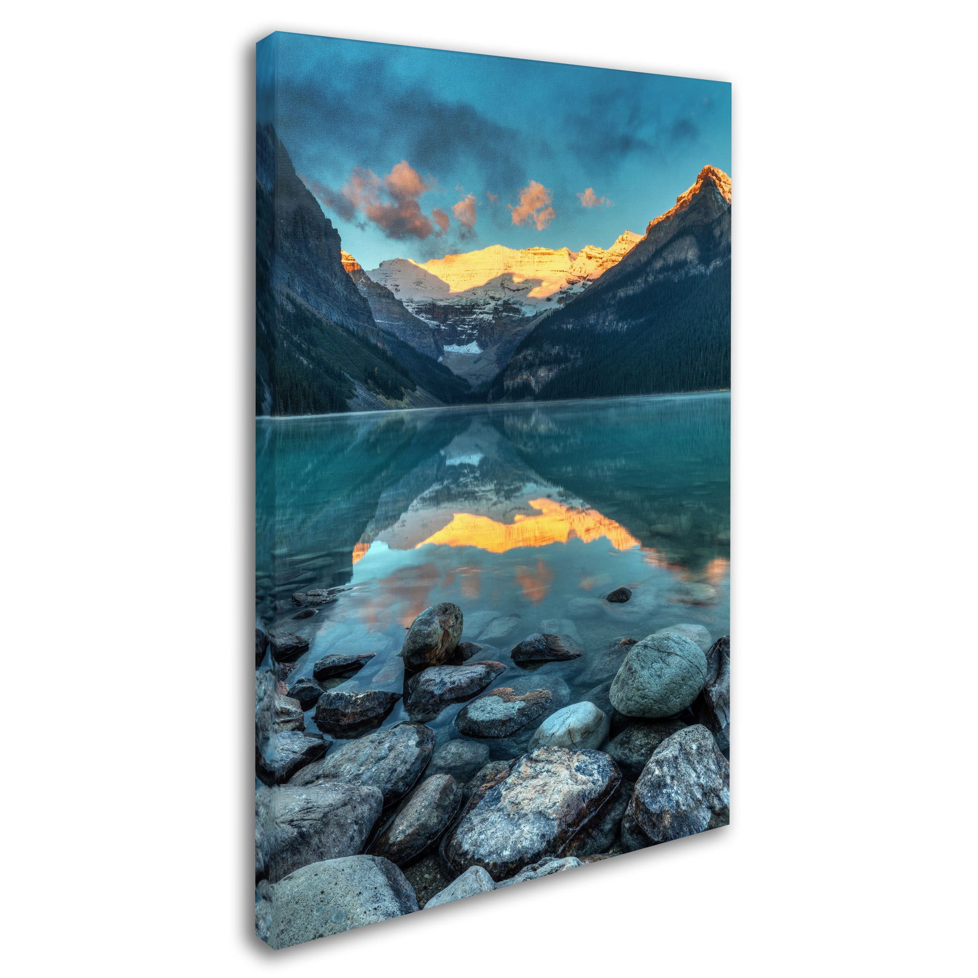 Trademark Fine Art 'Lake Louise Sunrise' Canvas Art by Pierre Leclerc