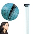 thumbnail image 1 of 50cm Synthetic Sparking Shiny Hair Tinsel Hair Extensions Hair Clip Extensions, 1 of 7