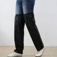 thumbnail image 2 of Cateissary Delantal impermeable para piernas de construcción duradera de PVC, protección duradera para piernas en cualquier clima Suministros de limpieza para el hogar Negro METRO, 2 of 6