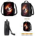 thumbnail image 6 of Binienty Soccer Book Bags For Kids 8-12 Fire Water Backpack Set with Lunch Box Penci Case 3 In 1 Zipper Insulated Lunch Tote Bag Pencil Pouch 17 Inch Travel Daypack Rucksack with Laptop Compartment, 6 of 7