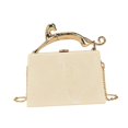 thumbnail image 4 of Bolso de mano acrílico para mujer, bandolera, ligero y moderno, tipo caja, ideal para bodas y graduaciones. Blanco, 4 of 9