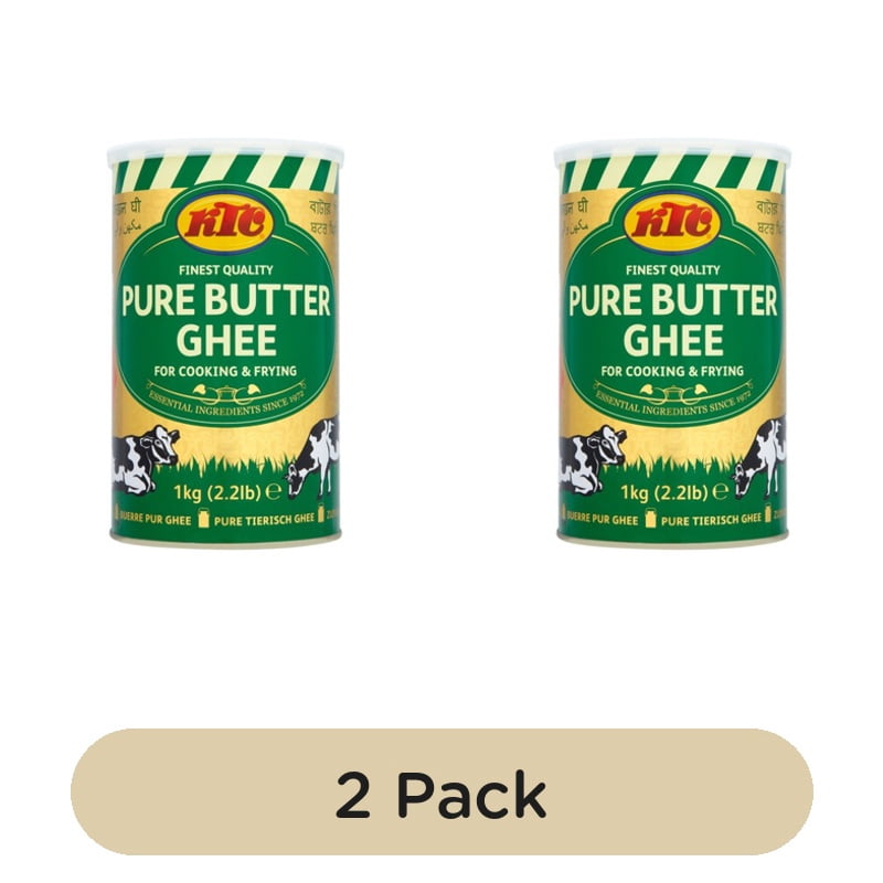 KTC Butter Ghee 1kg, British Import (Pack of 2)