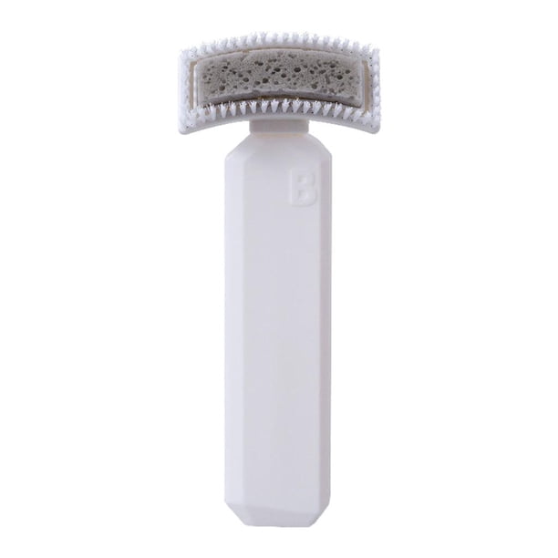 Dispensador de jabón con cepillo, de sobremesa, para la limpieza de lavabos. Dispensador de jabón para el hogar. blanco