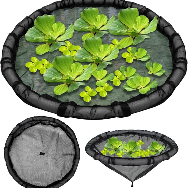 Barrière Flottante pour Plantes Aquatiques pour Étangs de Jardin Installation Facile Protection des Poissons Maille Circulaire Décoration Aquatique