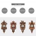 thumbnail image 4 of Reloj de cuco personalizado, diseño vintage para sala, madera MDF, tamaño mediano, estilo europeo, 4 opciones, funciona con 1 pila AA (no incluida)., 4 of 7