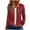 #0198-Wine, variant on Uootdi Color Block Zip Up Drawstring Hoodies for Women Striped Casual Loose Fit Long Sleeve Sweatshirt Jacket with Pockets