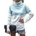 thumbnail image 4 of Pntutb suéter a rayas de cuello alto de otoño e invierno para mujer Pntutb Pntutb-2294, 4 of 9
