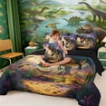 thumbnail image 5 of Erosebridal Howling T-Rex Bedding Comforter Set for Kids Boys, Animal Dinosaur King Bedding Sets, 5 of 6