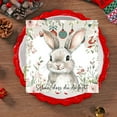thumbnail image 6 of Darzheoy 40 Pack Easter Paper Napkin Floral Rabbit Disposable Luncheon Napkins Spring Dessert Dinner Hand Napkin for Birthday Baby Shower, 6 of 7