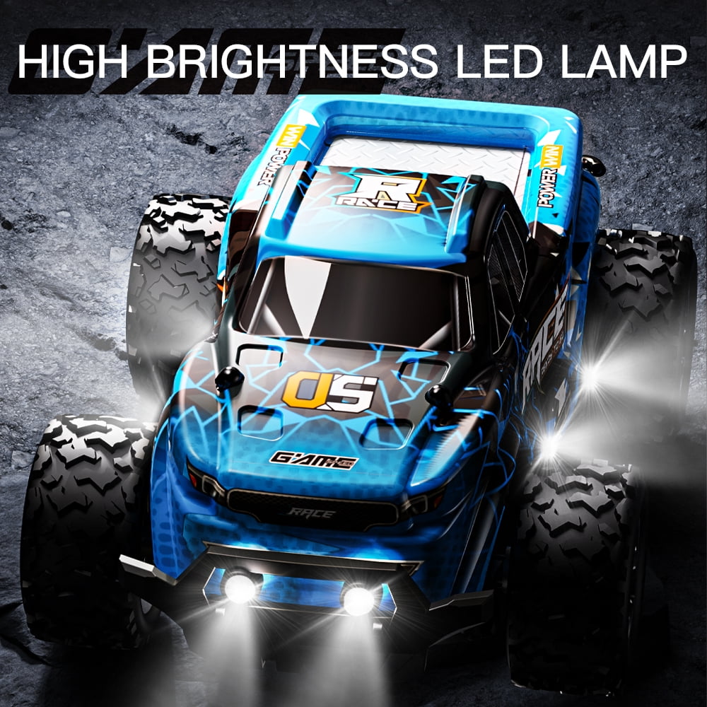 Remote Control Car, 1:20 Scale High Speed RC Cars,2WD 20Km/h with Two Rechargeable Batteries, Remote Control Monster Truck Off Road Racing Car Toys for Kids and Boys