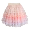 thumbnail image 4 of Avrntaa High Waist Tutu Skirt for Little Girls-Rainbow Puffy Layered Tulle Dance Skort, 3-14Y, 4 of 8