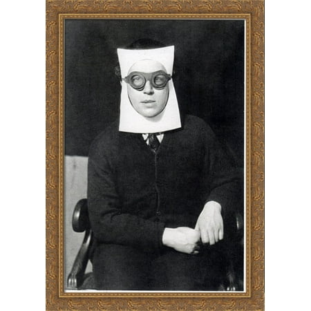 AndrT Breton 28x40 Large Gold Ornate Wood Framed Canvas Art by Man Ray