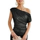 thumbnail image 1 of Top de lentejuelas para mujer, tops de fiesta con purpurina, atuendo festivo, 1 of 5