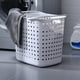 thumbnail image 3 of Cesto para la colada, cesto grande de plástico portátil para ropa, cubo para lavar con divisor, 3 of 8