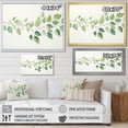 thumbnail image 4 of Designart "Minimalistic Charm Of Green Leaves" Leaves Floater Framed Canvas Wall Art, 4 of 5