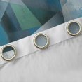 thumbnail image 4 of Feelyou 2pcs Teal Abstract Curtains (42x84), Square Triangle Window Curtains, 4 of 6