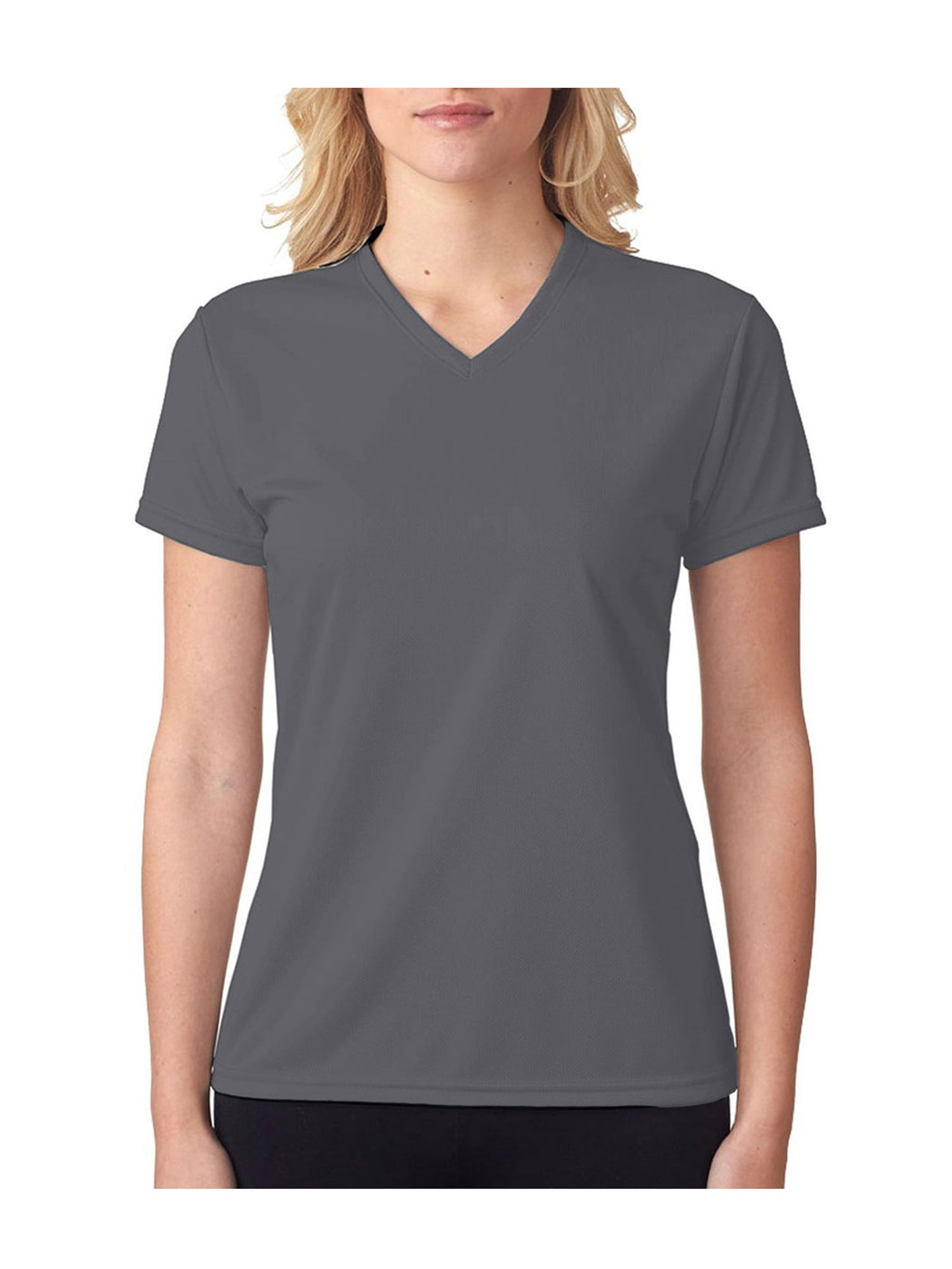 Black/Graphite/White Ladies Adult Small 3-Color Wicking/Spandex V-Neck Jersey Athletic Sports Shirt