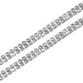 thumbnail image 1 of Uxcell 2-Pack 2 Filas 1 Yarda 6 mm Cadena de Cierre de Piedras de Strass Cristal para Manualidades/Ropa [Plata], 1 of 6