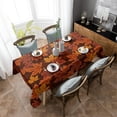 thumbnail image 3 of Rectangle Tablecloth 60x84inch, Thanksgiving Maple Leaves, Vinyl Table Covers Waterproof Oilcloth Table Cloth Linens, Farmhouse Tablecloths for Outdoor Dining Wedding Party Camping, Fall Leaf, 3 of 6