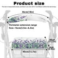 thumbnail image 6 of HELLHERO Flowers Walker Covers for Seniors Rollator Walker Seat Back Covers Easy to Install Moisture Wicking for The Elderly, 6 of 7