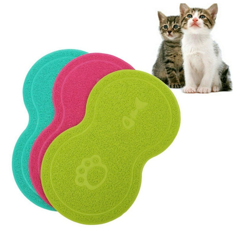  Pet Feeding Mat Cat & Dog Mats for Food & Water - Flexible and  Easy to Clean Feeding Mat - Non-Slip Waterproof Feeding Mat for Dog Food &  Water Bowls