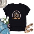 thumbnail image 2 of EQWLJWE Mama Shirt Women Mama Tshirt Rainbow Short Sleeve Shirt Mother Day Loose Cute Graphic Tees Tops, 2 of 5