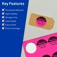 thumbnail image 3 of Avery Round Scalloped Labels, Neon Magenta, 2.5" Diameter, 720ct, 3 of 11