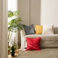 thumbnail image 5 of Topfinel 20" x 20" Wide Side Pillowcase,Corduroy Decorative Textured Pillow Cover, Yellow,Set of 2, 5 of 8