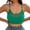 Green, variant on Women’s Fishnet Crop Top – Hollow Out Lace Push Up Bra, Breathable, Multi‑Color, Lounge or Wear Out Black M