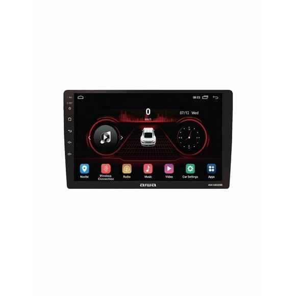 Radio Auto 2 Din Android Touch Hd De 9'' Aiwa Aw-a802bs Color Negro