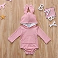 thumbnail image 3 of Franhais Baby Boys Girls Hooded Romper, Cartoon Animal Rabbit Ear Jumpsuit, 3 of 3
