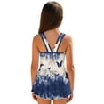 thumbnail image 2 of FOR U DESIGNS Girls' Sleeveless One-Piece Swimsuit Quick Dry Tropical Kids Bathing Suit Swimwear Bathing Suit for Kids, Butterfly Tie Dye, 2 of 7