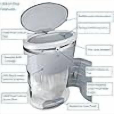 Dekor Plus Diaper Pail Refill, 5 Refill Liners, 30% Thicker, Leak-Proof, Powder Scent