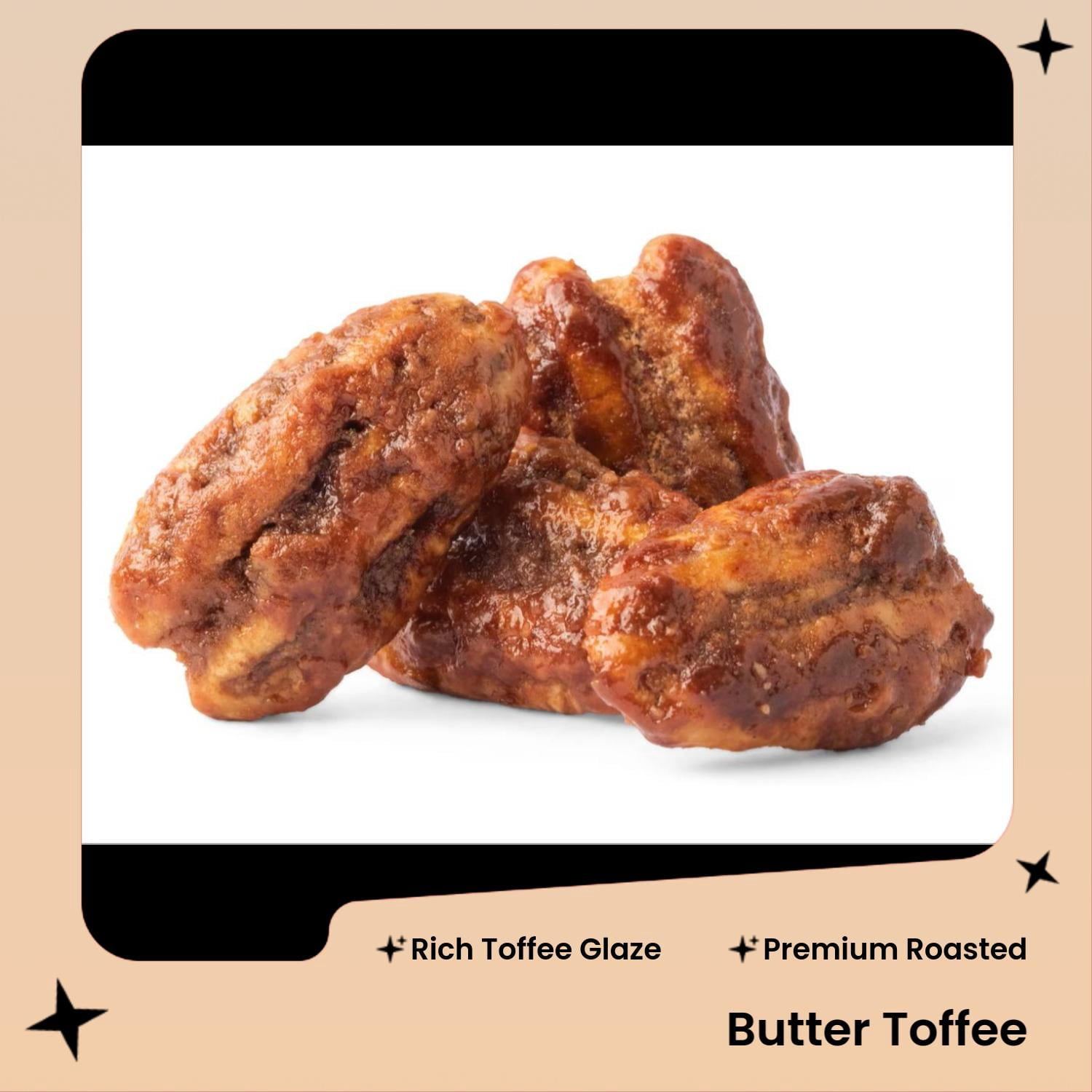 Snack Delights Old-Fashioned Butter Toffee Mixed Nuts (Bridge Mix) – Sweet & Crunchy Roasted Almonds, Cashews, Peanuts & Pecans, 2 lb Resealable Bag