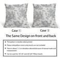 thumbnail image 3 of French Country Pillow Covers Set of 2 18x18 Inch Vintage Toile Grey Cotton Linen Polyester Decorative Throw Pillow Case Cushion Cover for Bedroom Sofa Living Room Couch Chair Office, 3 of 6