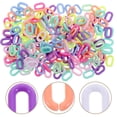 thumbnail image 4 of Miangastore 800Pcs Acrylic Linking Ring Detachable Acrylic Chain Link Rings Bag Strap Chain Making Rings, 4 of 8