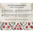 thumbnail image 5 of Soimoi 100% Cotton Canvas Fabric - Floral Print, White | 56" Wide | Sold by 10 Yard | Medium Weight Upholstery Fabric for Home Dcor, Bags & DIY Projects, 5 of 7