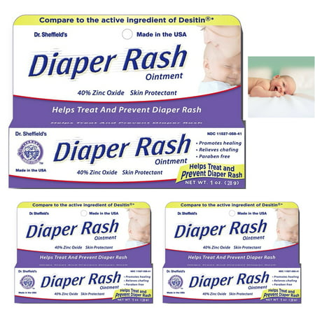 3 Pack Diaper Rash Ointment Tube Cream Paste 40% Zinc Oxide Relief Prevent 1 (Best Diapers To Prevent Diaper Rash)